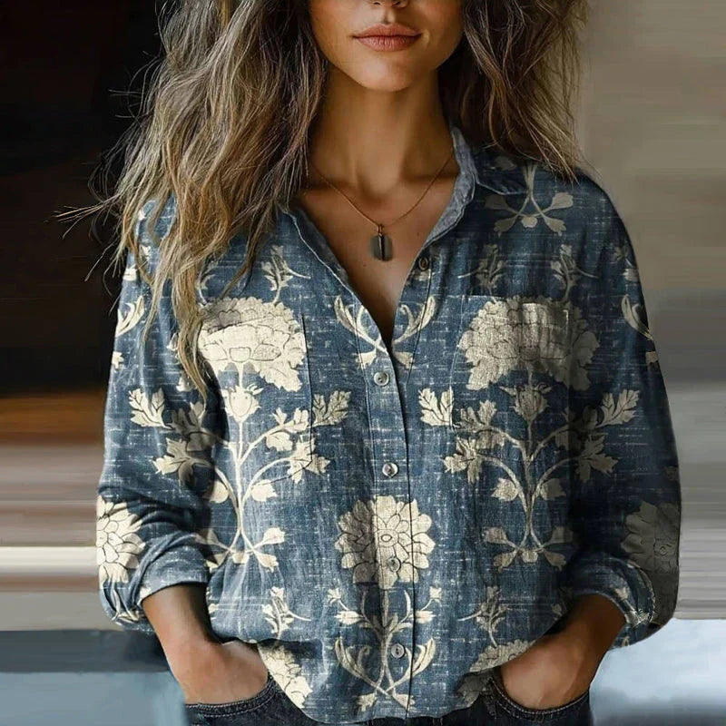 Boho Shirt – Paisley Button-Up Top